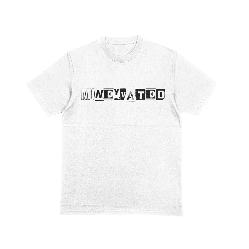 Paper Print Tee - White - Paid In Ambition